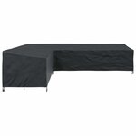 vidaXL Housse pour meubles Noir 355 x 275 x 80 cm Tissu Oxford 210D