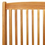 Chaises de jardin pliantes vidaXL avec coussin blanc 6 pièces en bois d'acacia massif