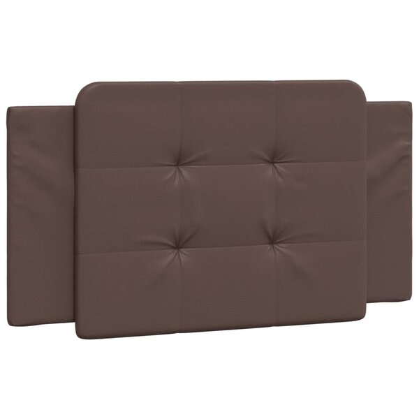 vidaXL Coussin de tête de lit Zadar marron 100 cm similicuir