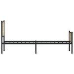 vidaXL Cadre de lit en métal sans matelas chêne sonoma 100x200 cm