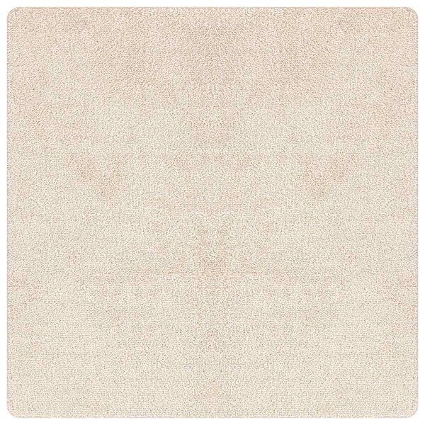 vidaXL Tapis Shaggy Anti-dérapant Crème 120 x 120 cm PP