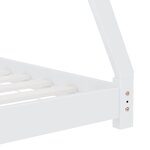vidaXL Cadre de lit d'enfant Blanc Bois de pin massif 80x160 cm