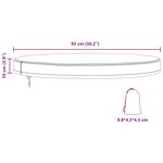 vidaXL Housse de Table Extérieure 92 x 92 x 10 cm Tissu Oxford 600D