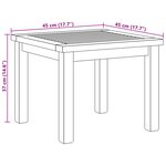 vidaXL Table basse Marron 45 x 45 x 36 cm Bois de teck solide