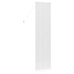 vidaXL Store de Fenêtre avec des rideaux Autre Blanc 80 x 130 cm Aluminium
