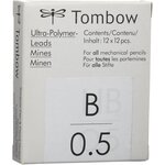 Etui de 12 Mines pour porte-mine pointe calibrée 0 5 mm dureté B x 12 TOMBOW