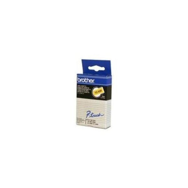 Ruban tc-691 9 mm x 7 7 m noir sur jaune brother