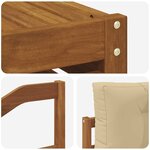 vidaXL Ensemble de canapés d'extérieur 5 pc Naturel et Beige