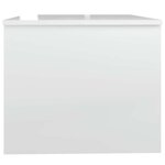 vidaXL Table basse blanc brillant 80x50x42 5 cm bois d'ingénierie