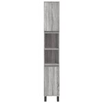 vidaXL Ensemble de meubles de salle de bain 3 Pièces Sonoma gris