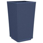 vidaXL Jardinières 2 Pièces bleu gris 32 5x32 5x57 cm PP