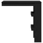 Table de bar vidaXL - Chêne noir - 102x55x103 5 cm - Fabriquée en bois d'ingénierie