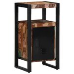 vidaXL Meuble de Salle de Bain Marron Bois massif de récupération