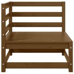vidaXL Canapés d'angle de jardin 2 Pièces marron miel bois de pin solide