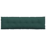 vidaXL Coussin de Dos Vert foncé 180 x 19 x 50 cm tissu