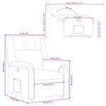 vidaXL Fauteuil inclinable Rouge Similicuir