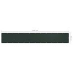 vidaXL Écran de balcon Vert foncé 90x600 cm Tissu Oxford