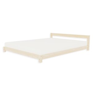 Lit double scandinave en bois COMFY 200 x 200