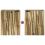 vidaXL Meuble sous lavabo avec porte Marron et Noir 38 x 33.5 x 48 cm