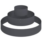 vidaXL Cache-pot de jardin Anthracite 120 x 120 x 20 cm Acier