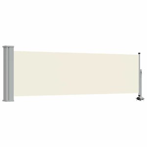vidaXL Auvent latéral rétractable de patio 80x300 cm Crème