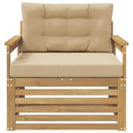 vidaXL Canapé d’extérieur Polyester Blanc