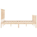 vidaXL Cadre de lit sans matelas 140x190 cm bois de pin massif