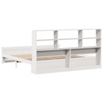 vidaXL Lit bibliothèque sans matelas blanc 180x200 cm bois pin massif