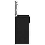 vidaXL Coiffeuse Chêne noir 100 x 40 x 120 cm Bois d'ingénierie