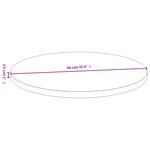 vidaXL Dessus de table Ø90x2 5 cm bambou