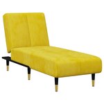 vidaXL Ensemble de canapés 2 Pièces jaune velours