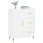 vidaXL Buffet blanc 69 5x34x90 cm bois d'ingénierie