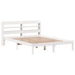 vidaXL Cadre de lit sans matelas blanc 120x200 cm bois de pin massif