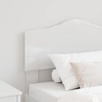 vidaXL Tête de lit Blanc Brillant 100 cm Bois d'ingénierie