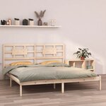 vidaXL Cadre de lit sans matelas 200x200 cm bois massif