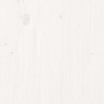 vidaXL Table de chevet Blanc 40x35x49 cm Bois de pin massif