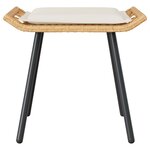 vidaXL Tabouret de Jardin 2 Pièces Marron 50 x 40 x 45cm Polyester