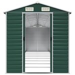 vidaXL Abri de jardin vert 191x810x198 cm acier galvanisé