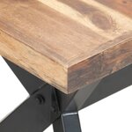 vidaXL Table de salle à manger 160x80x75 cm Bois avec finition miel