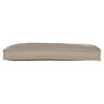 vidaXL Coussin pour banc de palette Taupe 100 x 40 x 8 cm Tissu Oxford