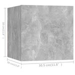 vidaXL Ensemble de meubles TV 6 Pièces Gris béton Bois d'ingénierie