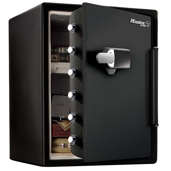 Coffre-fort  Ignifuge et Etanche XXL 56 6 L Combinaison Electronique + Alarme