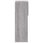 vidaXL Meubles TV avec lumières LED 2 Pièces sonoma gris 30 5x30x90 cm