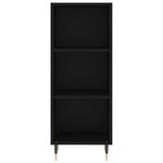vidaXL Buffet noir 34 5x32 5x90 cm bois d'ingénierie