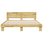 vidaXL Cadre de lit avec tête de lit sans matelas 180 x 200 cm