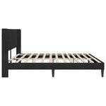 vidaXL Cadre de lit avec tête de lit Noir 180 x 200 cm Velours