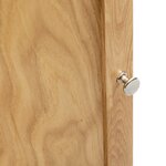 vidaXL Armoire d'angle 59x36x180 cm Bois de chêne massif