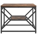 vidaXL Table basse Chêne fumé 51 x 50 x 40 cm