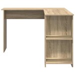 vidaXL Bureau d'angle avec étagère Chêne Sonoma 140 x 113 5 x 75 cm