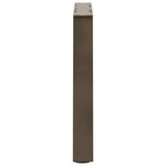 vidaXL Pieds de table basse en forme de V  2 pièces  acier naturel  50 x (42-43 3) cm
